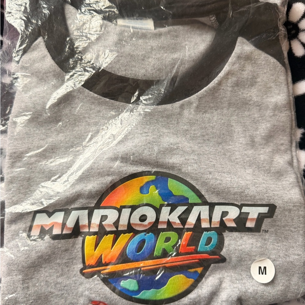 Mario Kart World Gray Limited Edition Raglan T-Shirt